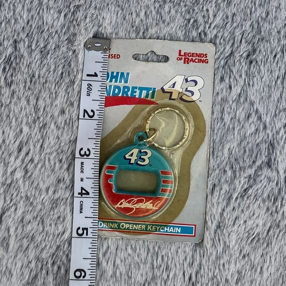 Legends of Racing John Andretti #43 Drink‎ Opener Keychain